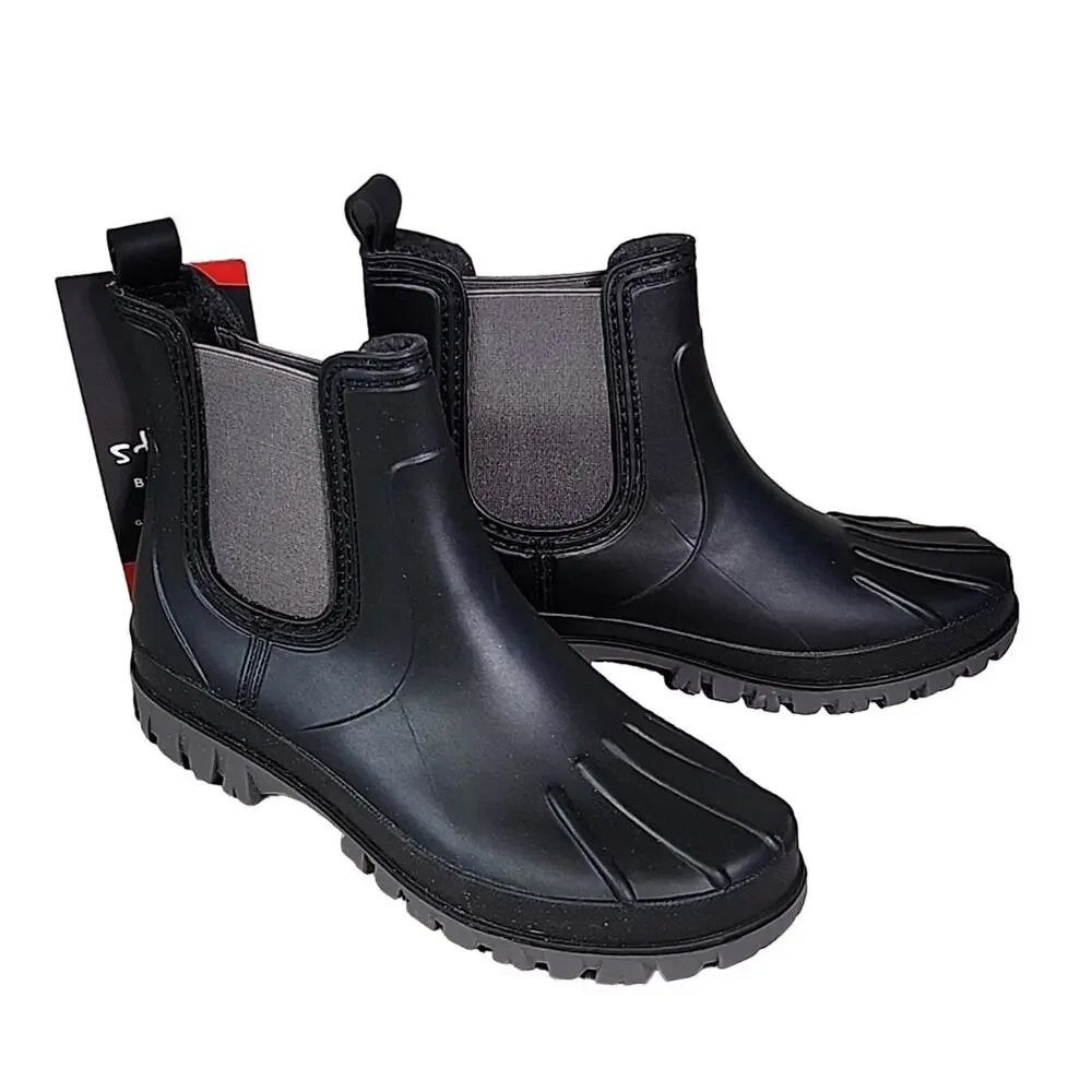 Storm by Cougar Tangent Waterproof Black Ankle Boots Womens Size 7 NWT